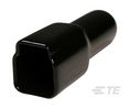 Connector Accessories Boot Straight Polyvinyl Chloride Black Box, Pack of 5 pieces